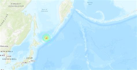 Strong Earthquake off the Coast of Russia