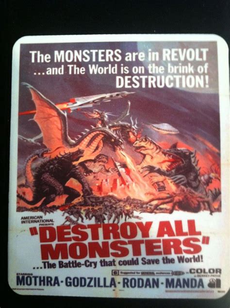 Godzilla Destroy All Monsters Mouse Pad | #1732119003