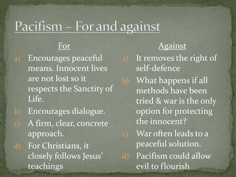 PPT - Pacifism PowerPoint Presentation, free download - ID:6835945