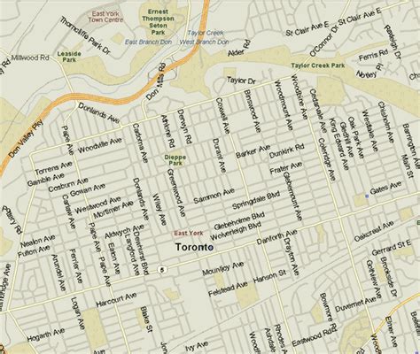 East York Map, Ontario - Listings Canada