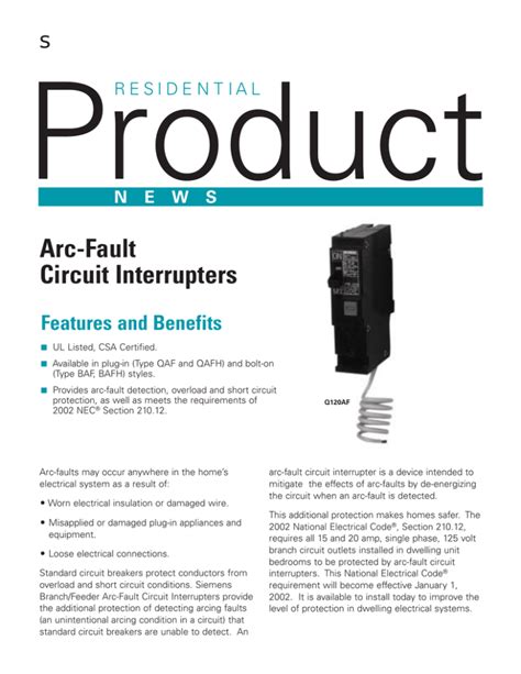 Arc-Fault Circuit Interrupters