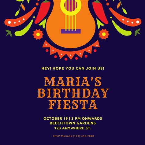 Fiesta Invitation Template