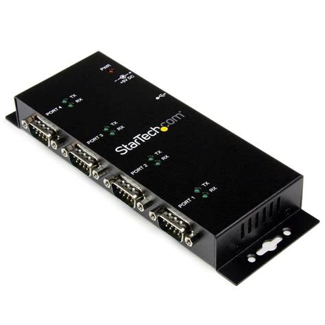 Industrial USB to Serial Hub - 4-Port | USB-RS232 Hub with DIN Rail ...