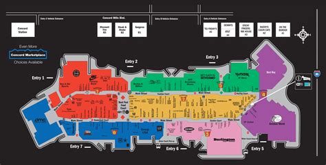 Mall Map of Concord Mills®, a Simon Mall - Concord, NC