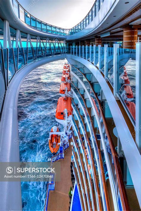 The skywalk over the sea on the Regal Princess cruise ship. - SuperStock