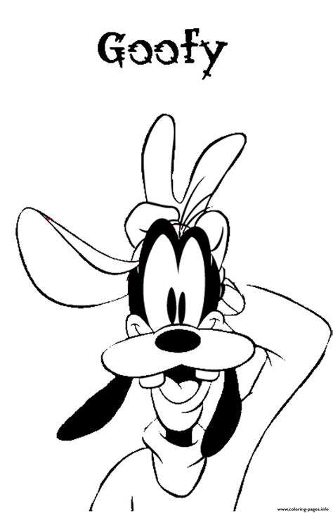 Cartoon Disney Goofy 1ecd Coloring page Printable