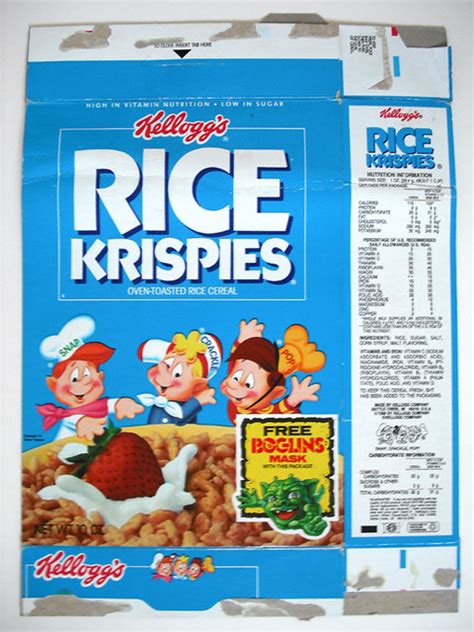 1988 Kellogg's Rice Krispies Cereal Box Front | Flickr - Photo Sharing!