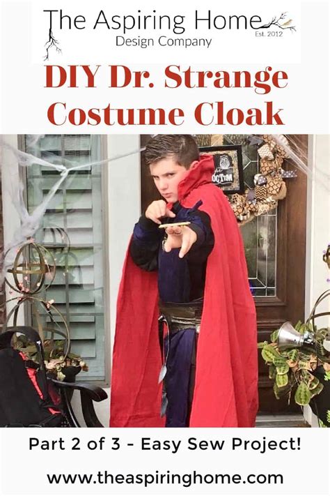 DIY Dr. Strange Costume Cloak | The Aspiring Home