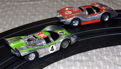 Vintage Tyco Nite Glow Electric Racing Slot Car Set With Silver Streak ...