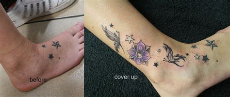 Star Cover up New School TaT by 2Face-Tattoo on DeviantArt