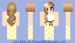 Beach girl Minecraft Skin