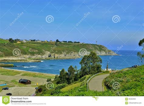 Beach of Navia Asturias Spain Stock Image - Image of thick, spainnhas ...