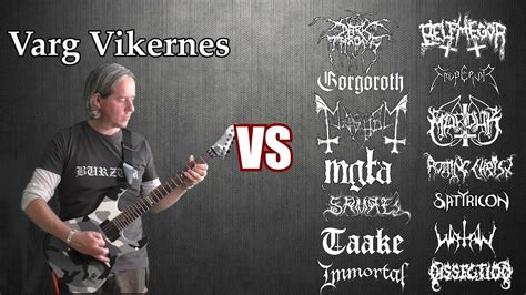 Varg Vikernes VS All (Black Metal Guitar Riffs Battle) - YouTube