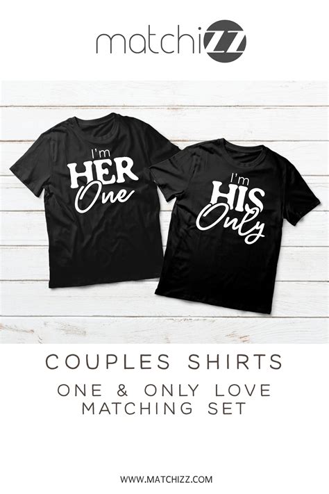 Couples Shirts His and Hers Matching Outfits One and Only Quote ...