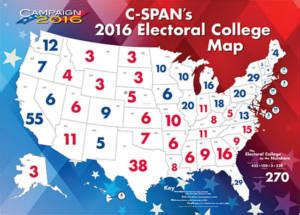 FREE C-SPAN 2016 Electoral College Map Poster for Teachers - I Crave Freebies