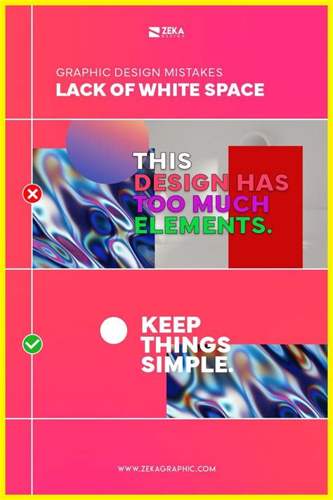Overdesign and Lack Of White Space - Graphic Design Mistakes to Avoid | Learning graphic design ...