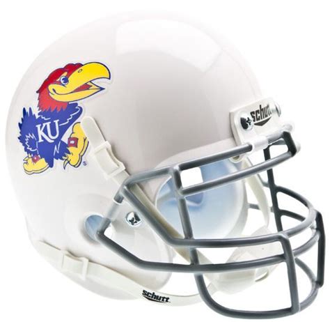 Kansas Jayhawks Mini XP Authentic Helmet Schutt "White" | Football helmets, Kansas jayhawks ...