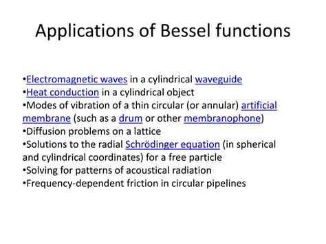 PPT - Bessel Functions PowerPoint Presentation, free download - ID:2865857