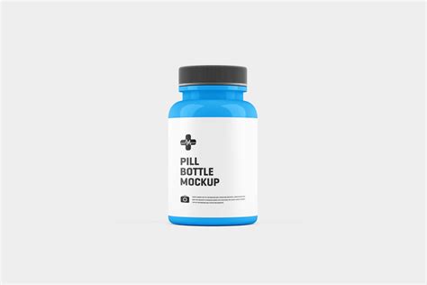 Pill Bottle Packaging Mockup - MockupNest | Free & Premium Product Mock-Ups