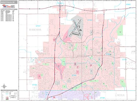 Sioux Falls Zip Code Map - Maps For You