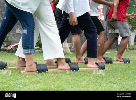 groups of participants tried to compactly step together in a ...