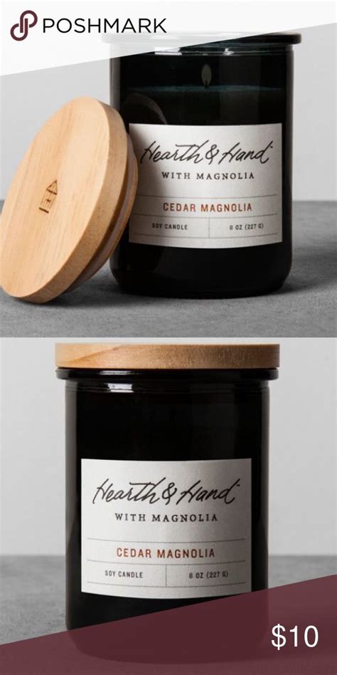 New! ! Hearth & Hand Cedar magnolia candle | Hearth and hand, Candles ...