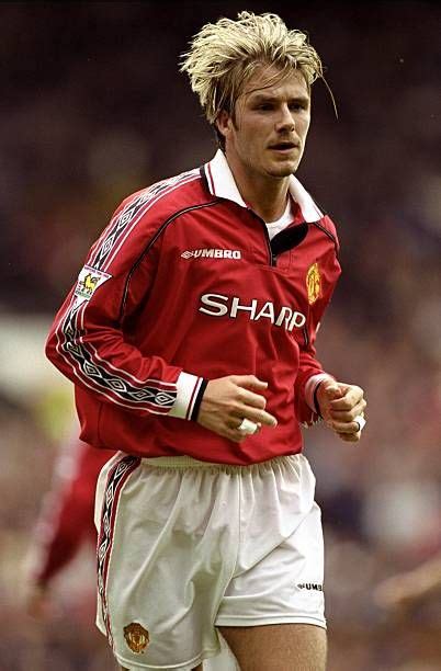 David Beckham of Manchester United in action during the FA Carling Premiership match against ...