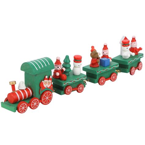 Mgaxyff Christmas Train Decoration,Train Toy,Cute Christmas Train Rail Car Compartment Toy ...