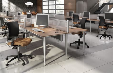 Create Open Concept Office Interiors with Bungee SL Tables ...