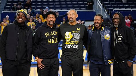 Michigan’s Fab Five reunites to support Howard, attends 1st basketball ...