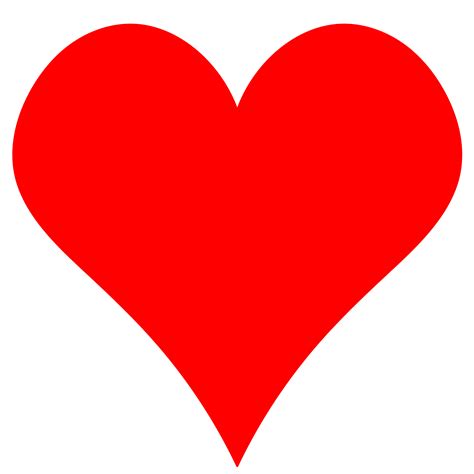 Clipart - Plain Red Heart Shape