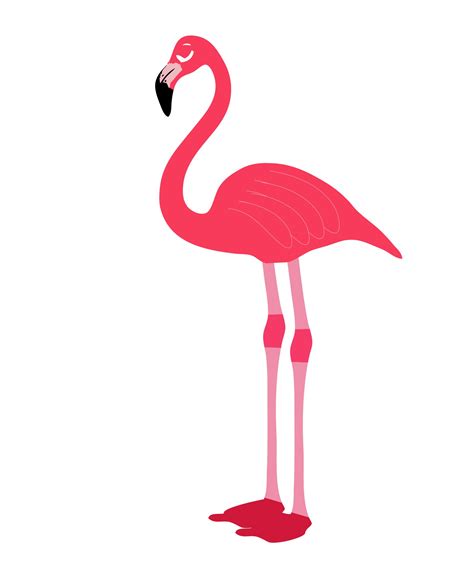 Flamingo clipart image - nerdwhy