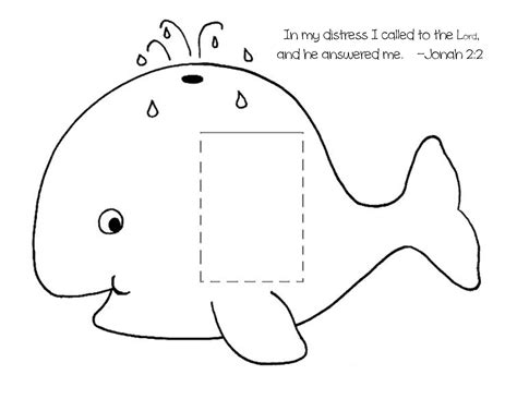 Jonah And The Whale Craft Printable