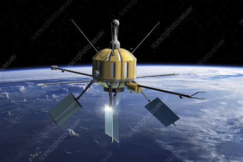 Ariel-1 satellite, illustration - Stock Image - C055/4507 - Science Photo Library