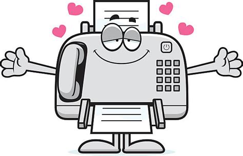 Cartoon Of A Fax Machine Clip Art, Vector Images & Illustrations - iStock