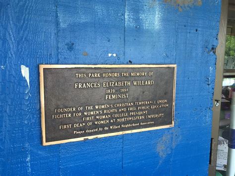 Read the Plaque - Frances Elizabeth Willard