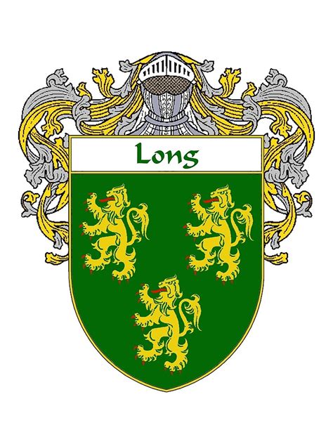 "Long Coat of Arms/Family Crest" Art Print by IrishArms | Redbubble