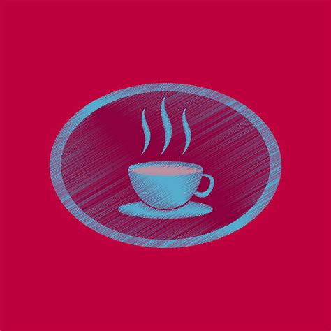 Flat shading style icon logo coffee cup vector eps ai | UIDownload
