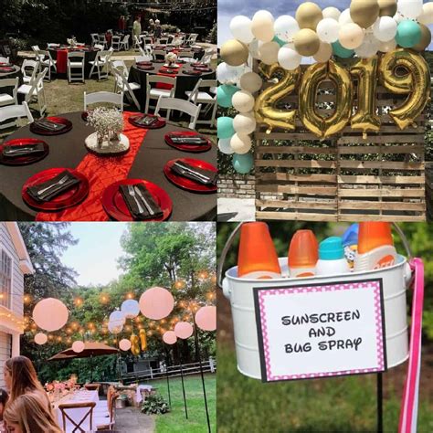 35 DIY Outdoor Graduation Party Ideas - Hairs Out of Place