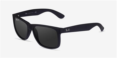 Ray-Ban Justin | Matte Black Progressive Sunglasses | Eyebuydirect