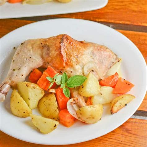 Greek Style Roasted Chicken with Potatoes and Carrots - Salu Salo Recipes