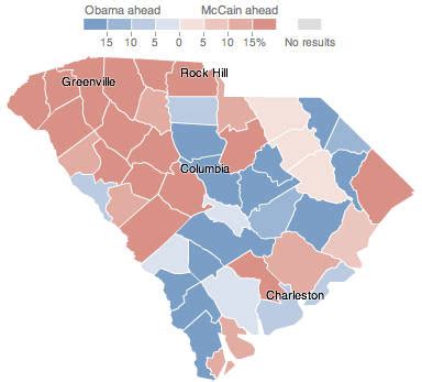 South Carolina - Election Results 2008 - The New York Times