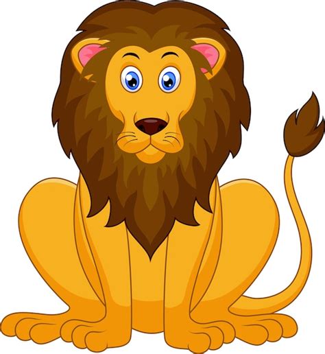 Premium Vector | Cute lion cartoon