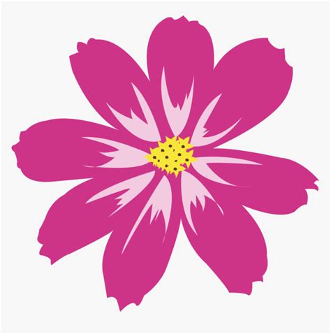 Pink Vector Flowers Png - Pink Flower Png Vector, Transparent Png - kindpng