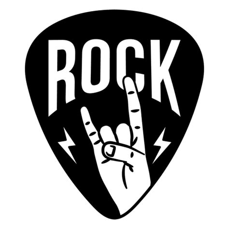 Rock music sign logo - Transparent PNG & SVG vector file