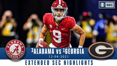 #3 Alabama vs #1 Georgia | SEC Championship Extended Highlights | CBS ...