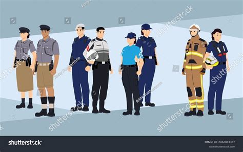 Singapore Police Force Uniform Singapore Civil Stock Vector (Royalty Free) 2462083367 | Shutterstock