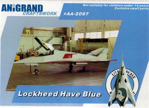 Lockheed Have Blue 1:72 Resin Model Kit by Anigrand Craftswork