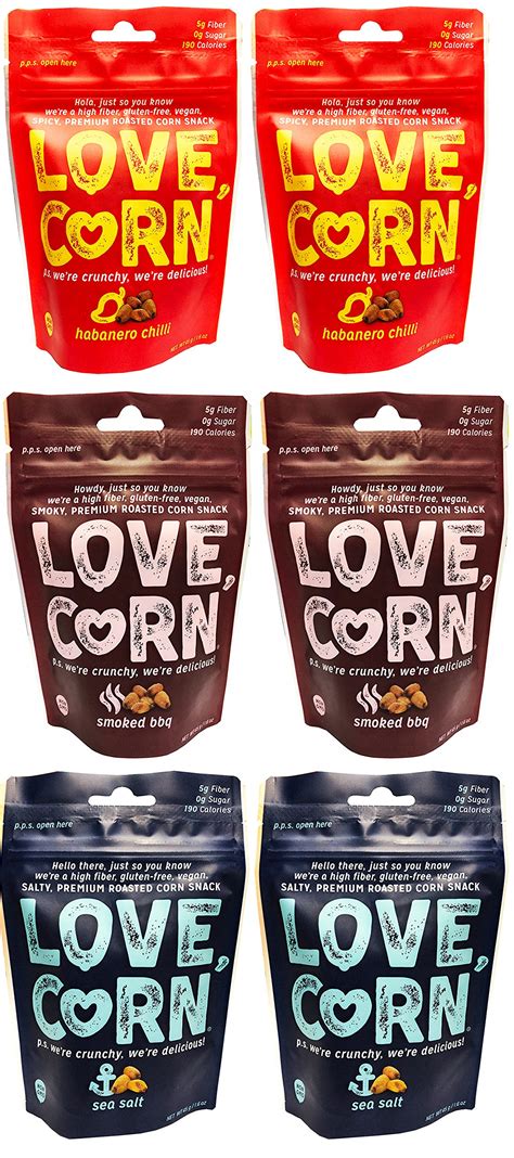 Amazon.com: BBQ LOVE CORN - 1.6oz (10 BAGS) Crunchy Corn, Gluten-Free, Vegan, Non-GMO, Sugar ...