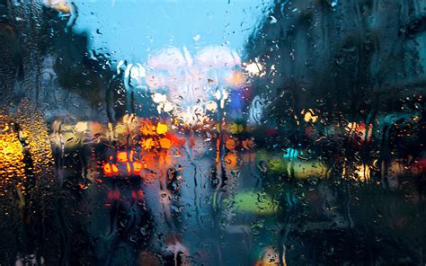 Rain On Glass Wallpaper HD | PixelsTalk.Net